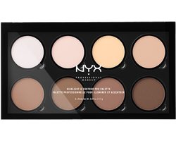 NYX Professional Makeup Highlight & Contour Pro Palette - Highlight & Contour - 8 x 2,7 g