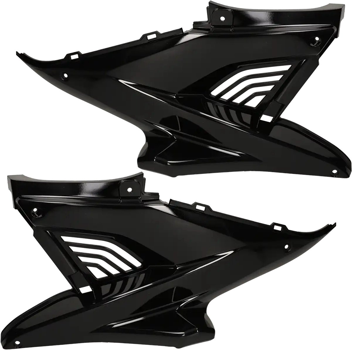 Mezoly zijschermen set voor MBK Nitro, Yamaha Aerox zwart