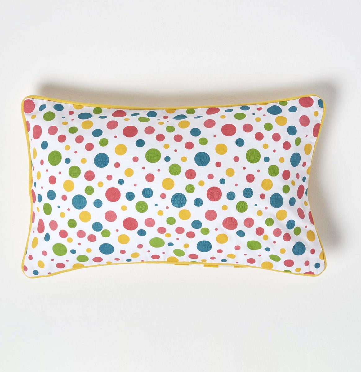 Homescapes Katoenen kussenhoes met stippen, 30 x 50 cm Multi