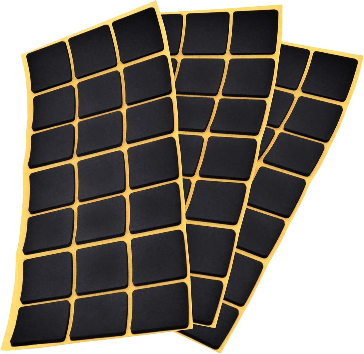 63 anti-slip pads EPDM zwart 30 x 30 mm - ASP-25-SA-BL-3030-21-3