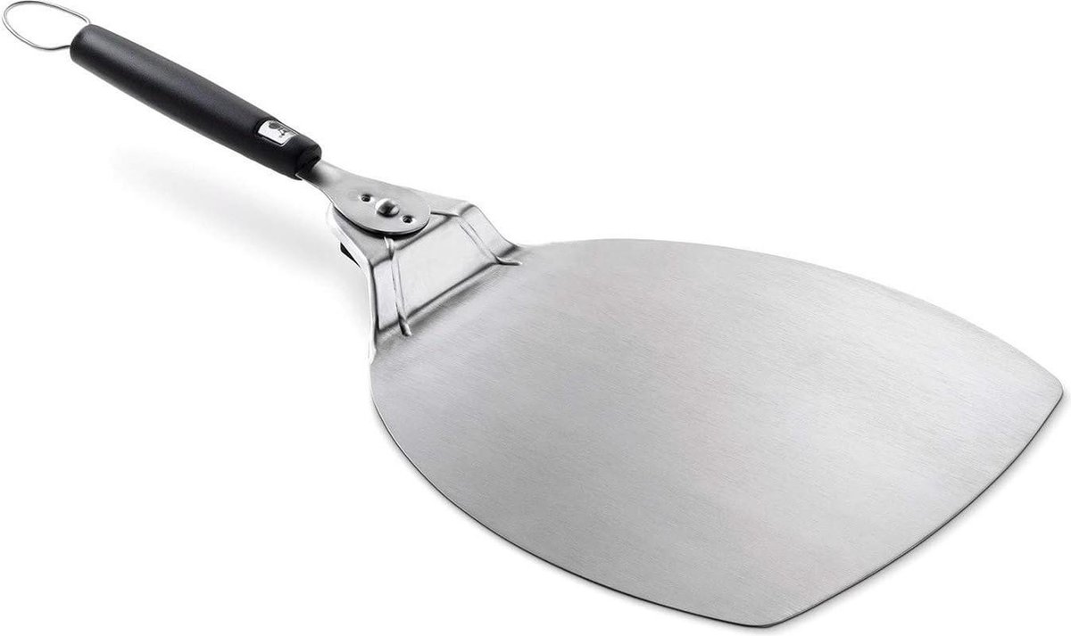 Compacte Pizzaspatel Voor Het Verplaatsen Van Pizza Slipvrij Handvat Hittebestendig & Duurzaam Zilver (6691)