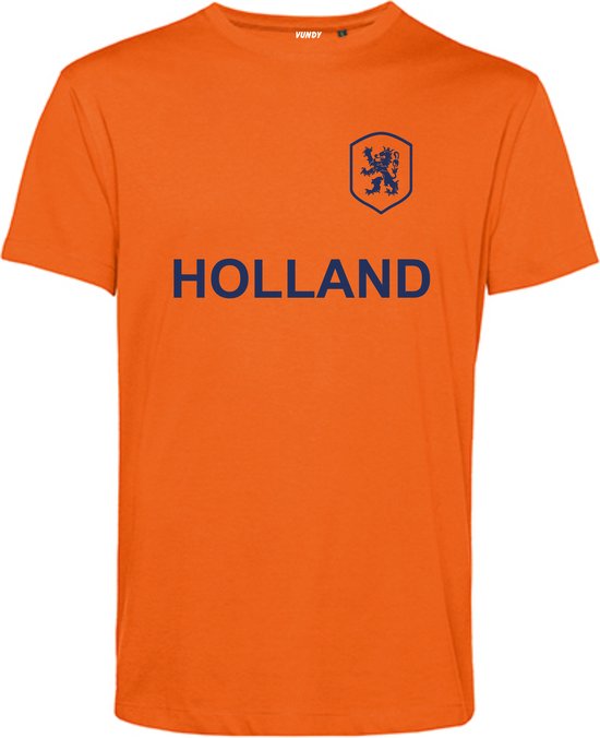 T-shirt kind Embleem + Holland Blauw | Koningsdag kleding | Oranje Shirt | Oranje | maat 116