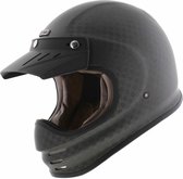 Just1 J-Storm mat carbon zwart - Maat M - Motor helm - Vintage crosshelm