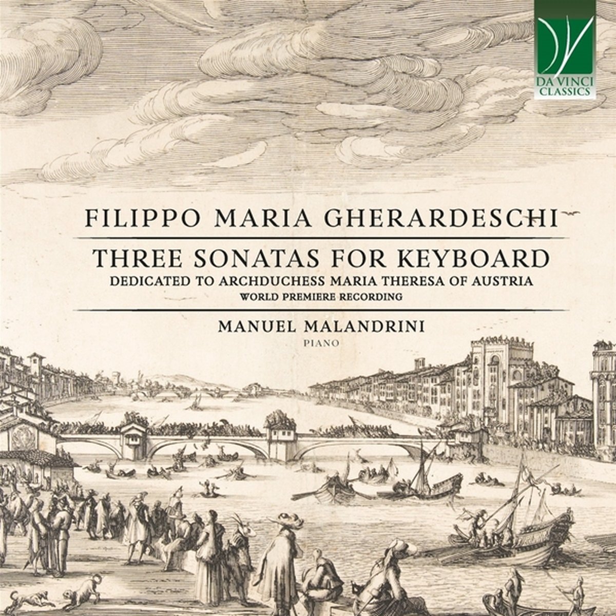 Manuel Malandrini - Filippo Maria Gherardeschi: Three Sonatas For Keyboard (CD)