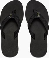 Reef Cushion Breezeblack/Black Dames Slippers - Zwart - Maat 37,5