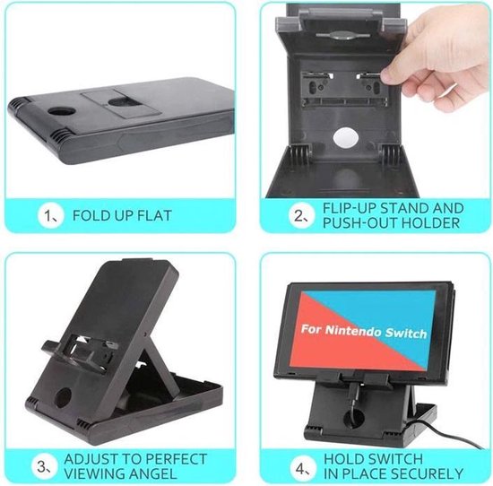 Verstelbare Opvouwbare Stand Houder voor Nintendo Switch