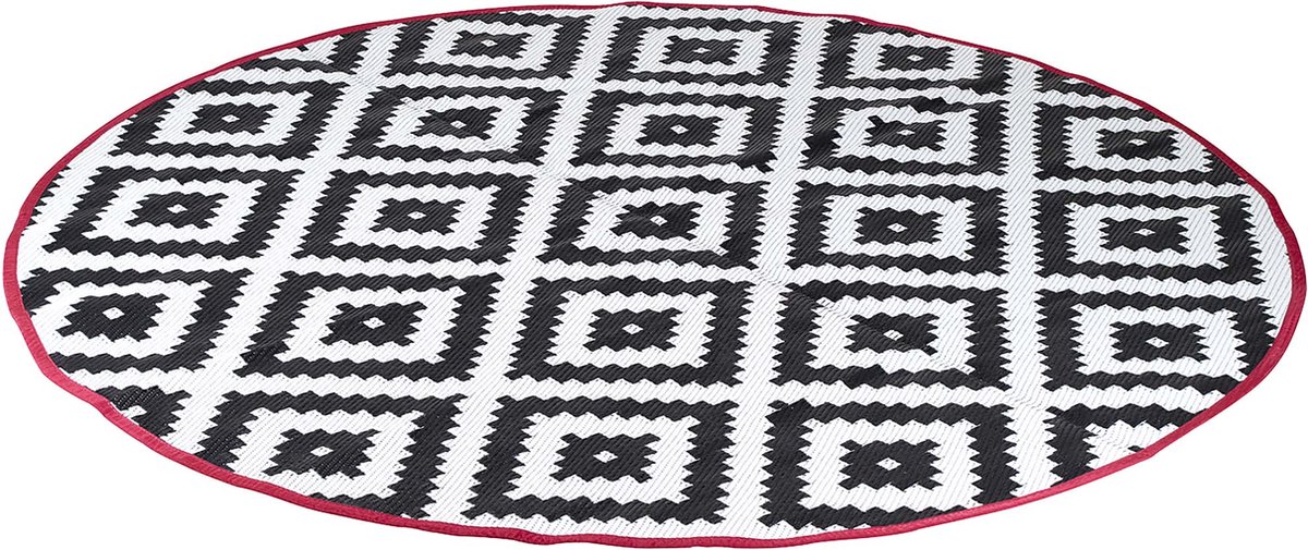 Bo-Camp - Urban Outdoor - Chill mat - Falconwood - Rond - Zwart/Wit