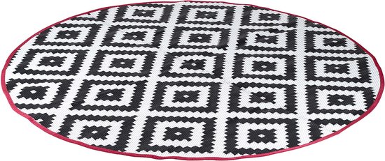 Bo-Camp – Urban Outdoor – Chill mat – Falconwood – Rond – Zwart/Wit