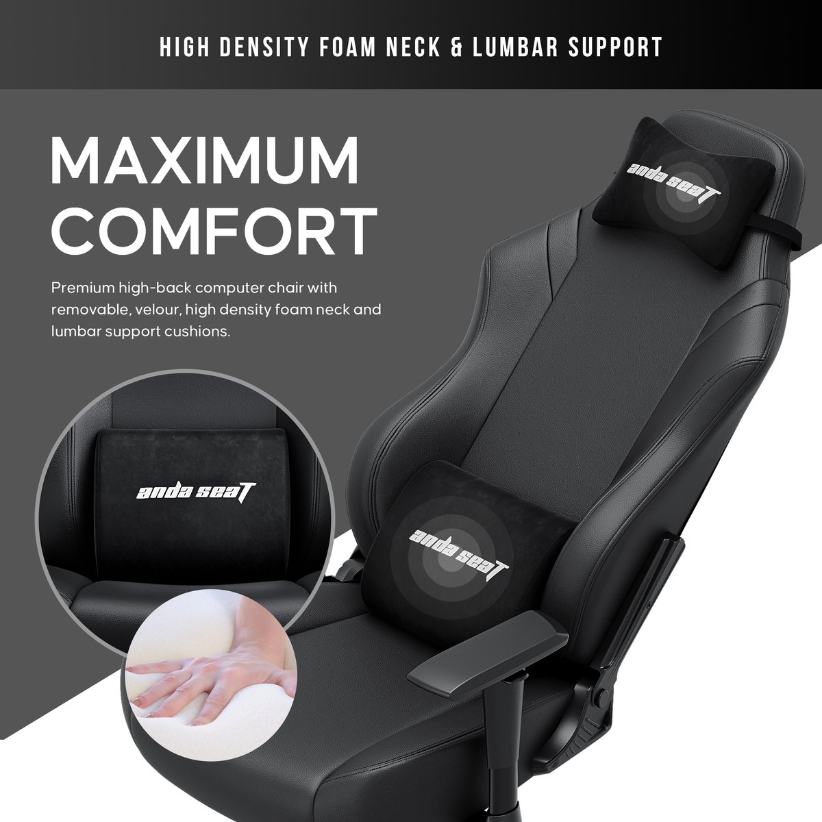 Andaseat Luna Gamingstoel - Ergonomisch met Verstelbare - afbeelding 2