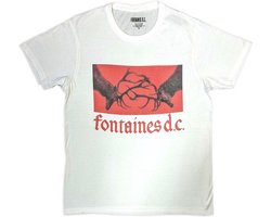 Fontaines D.C. - Gothic Logo Heren T-shirt - XL - Wit