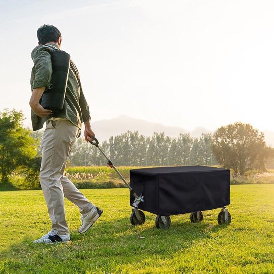 Outdoor opvouwbare wagonafdekking - waterdichte en anti-uv beschermhoes van 420D Oxford-doek voor handwagen - tuinwagenafdekking met stofdichte afdekking van Merkloos — afbeelding 5