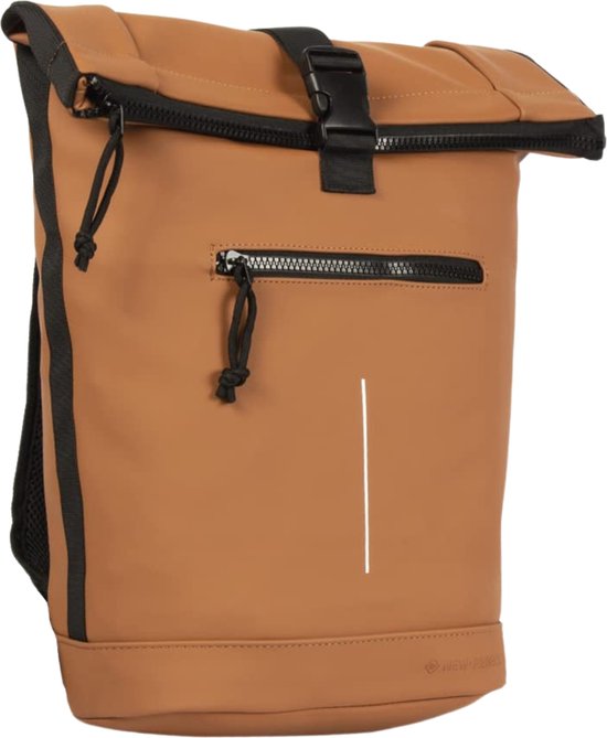 Foto: New rebels mart new york cognac 21l rugtas rolltop waterafstotend laptop 15 6