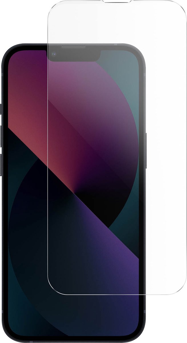 2 films Geschikt voor Apple iPhone 13 Mini gehard glas 9H Afgeschuind Akashi transparant