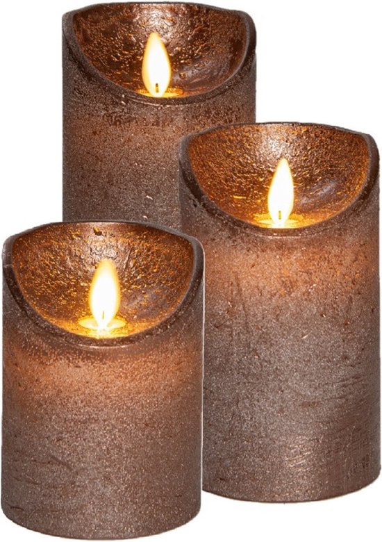 Anna Collection LED stompkaarsen - 3x