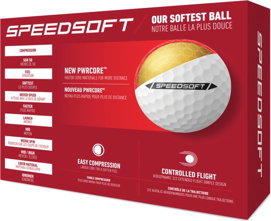 TaylorMade SpeedSoft Golfballen 2024 - Wit - 12 Stuks van TaylorMade — afbeelding 5