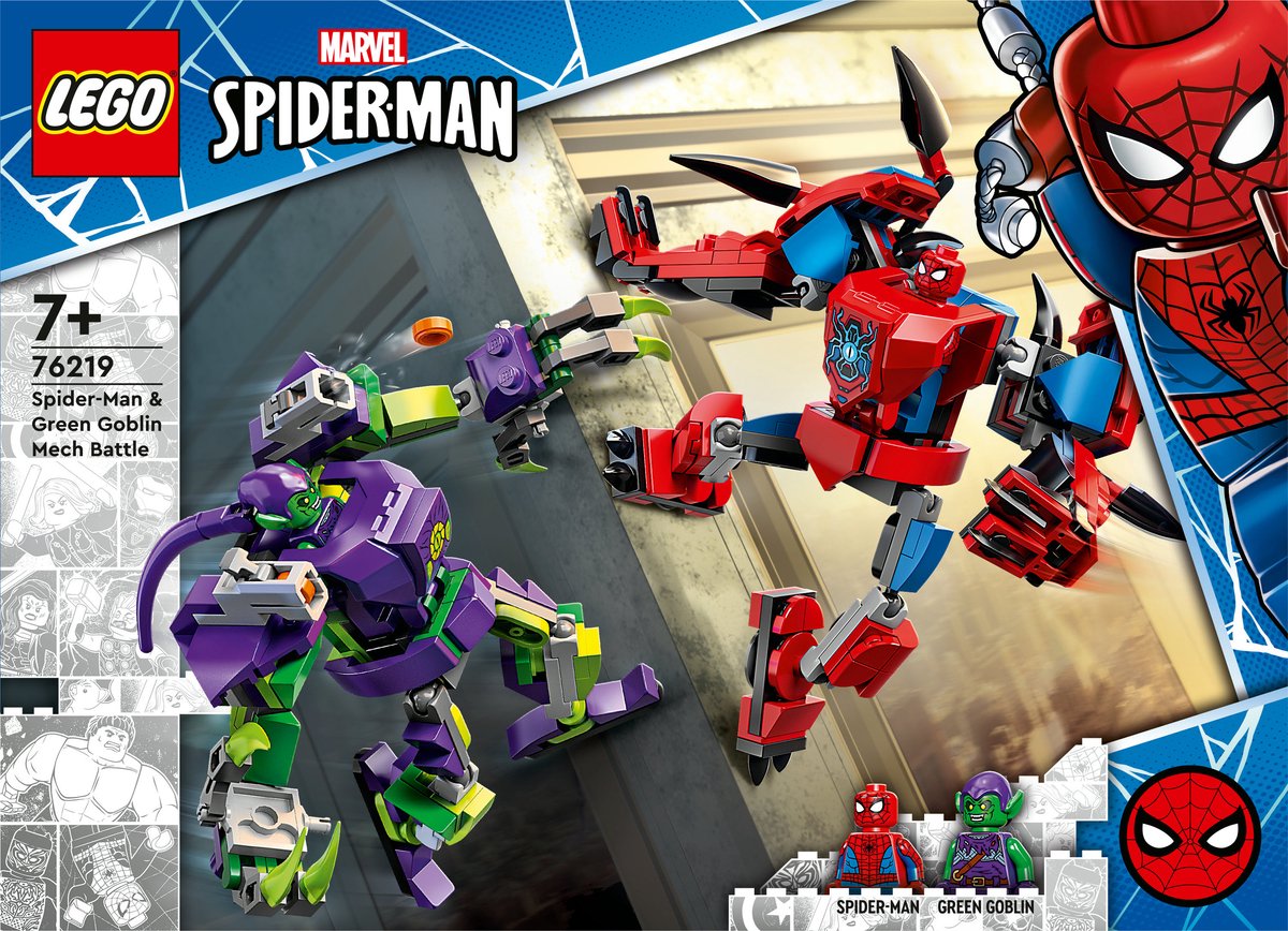 Lego Marvel 76219 Spiderman & Green Goblin mechagevecht — afbeelding 18