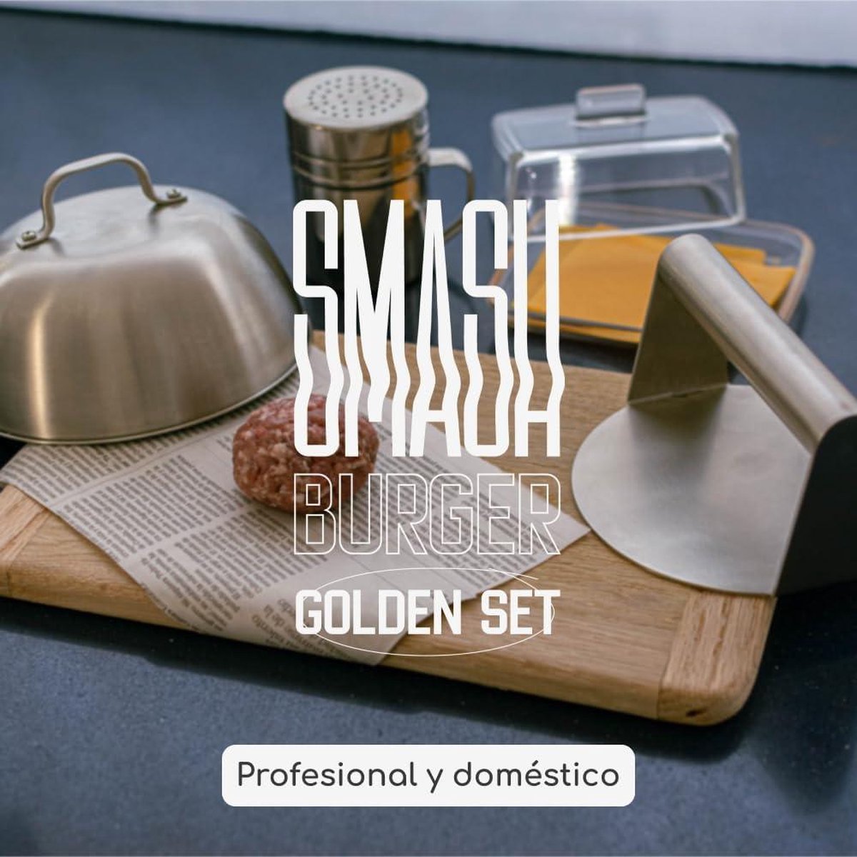 9-Delige Smash Burger Set - Inclusief Pers - Hamburgervormen - 2