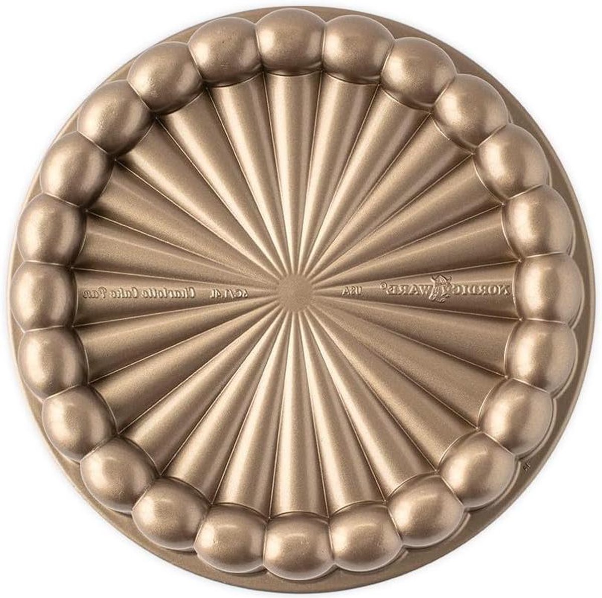 Taartvorm 22cm aluminium goud bakvorm voor taart 83577