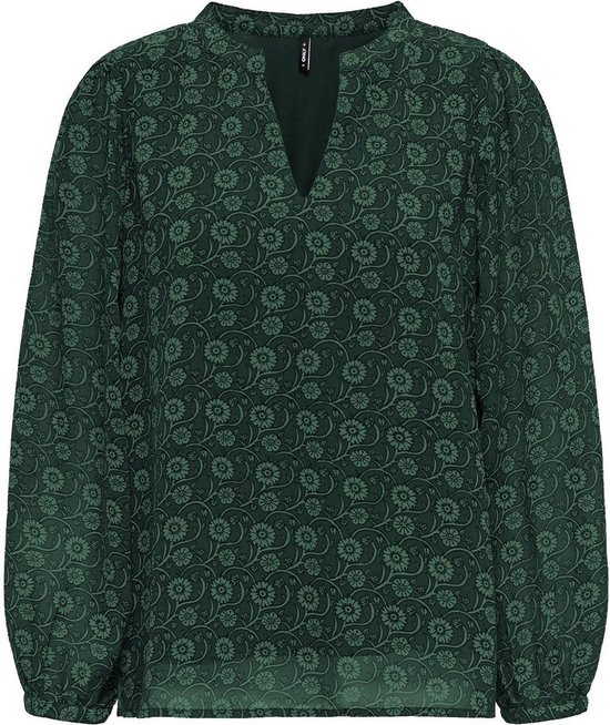 ONLY ONLSTAR LIFE L/S V-NECK TOP PTM Dames Top - Scarab Block Boho