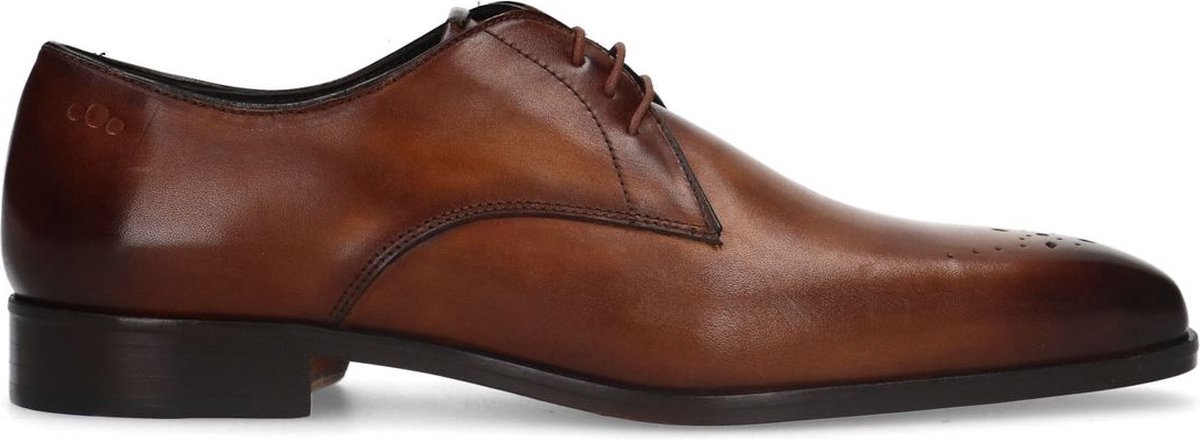 Heritage - Heren - Cognac leren veterschoenen - Maat 42