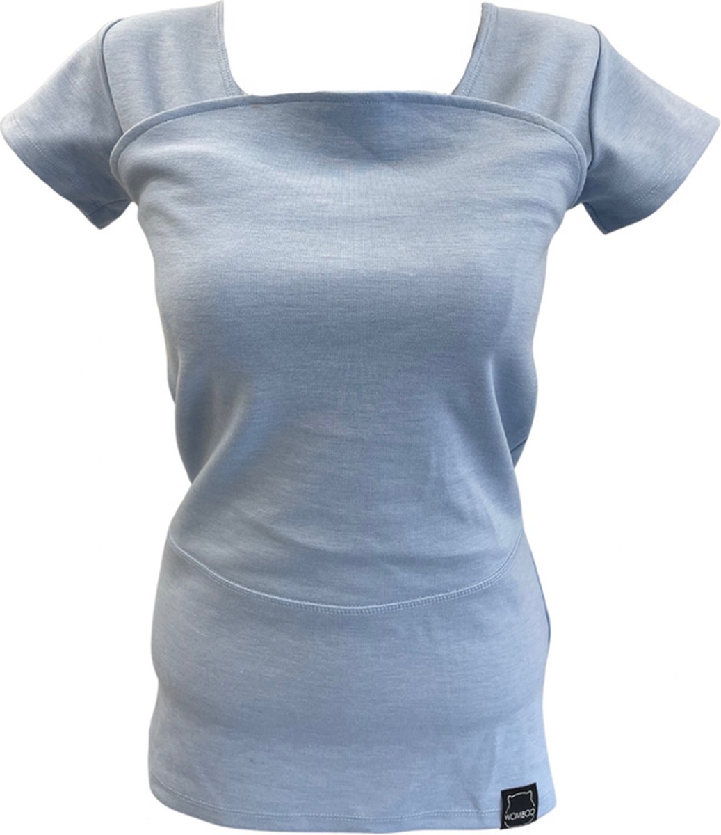 Womboo Buidelshirt - Vrouw - Maat XL - Lichtblauw