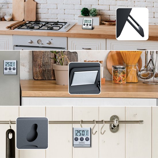 ThermoPro TM03W Minuteur de Cuisine Numérique avec Grand Écran LCD