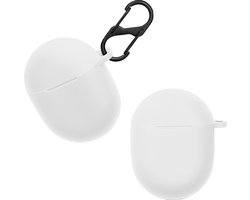 kwmobile Hoes geschikt voor Google Pixel Buds A Series - Siliconen cover voor oordopjes in wit