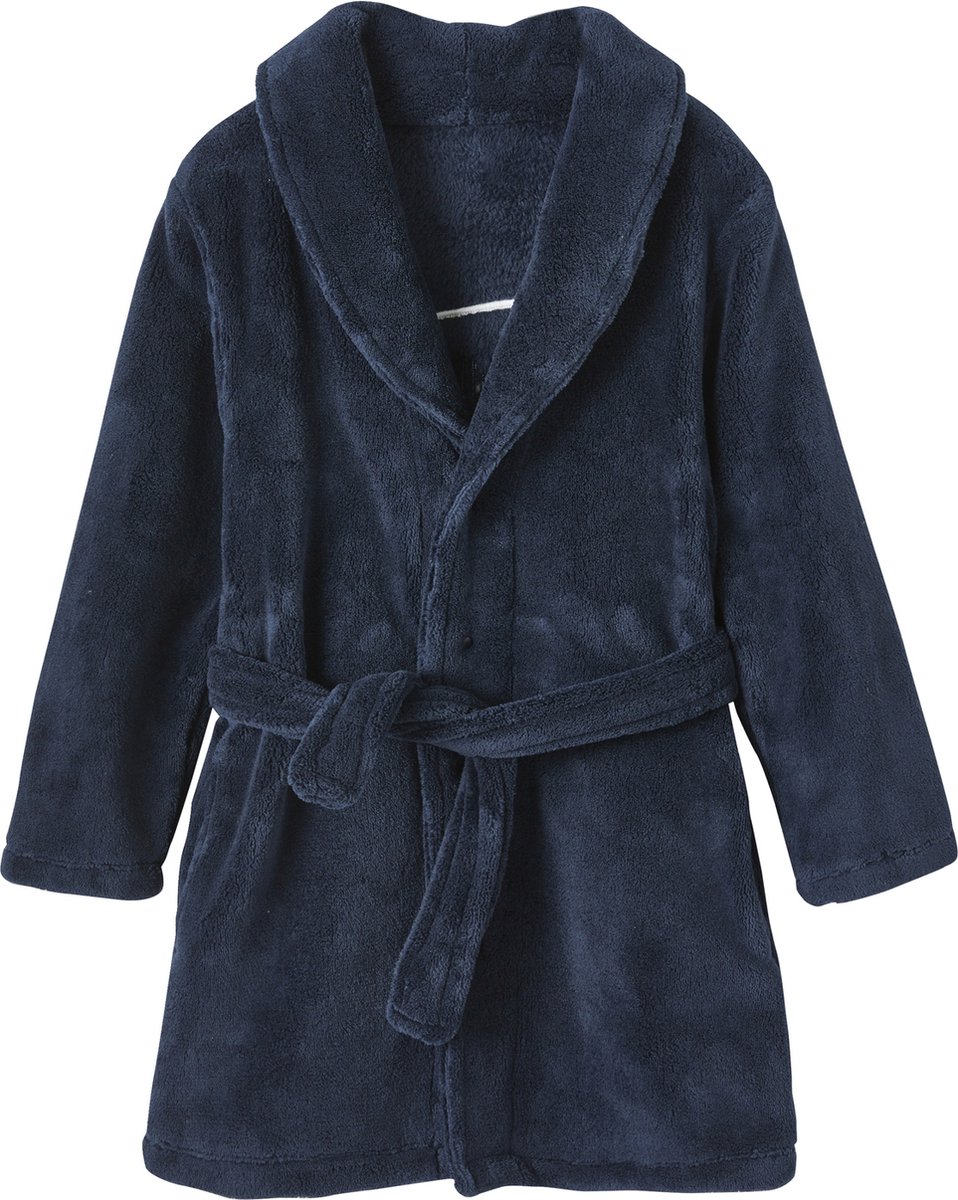 Vertbaudet Badjas - jongen - fleece - lange mouw - geborduurde beer