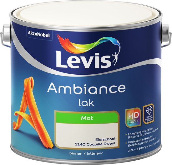 Levis Ambiance - Laque - Mat - Coquille d'oeuf - 2,5L