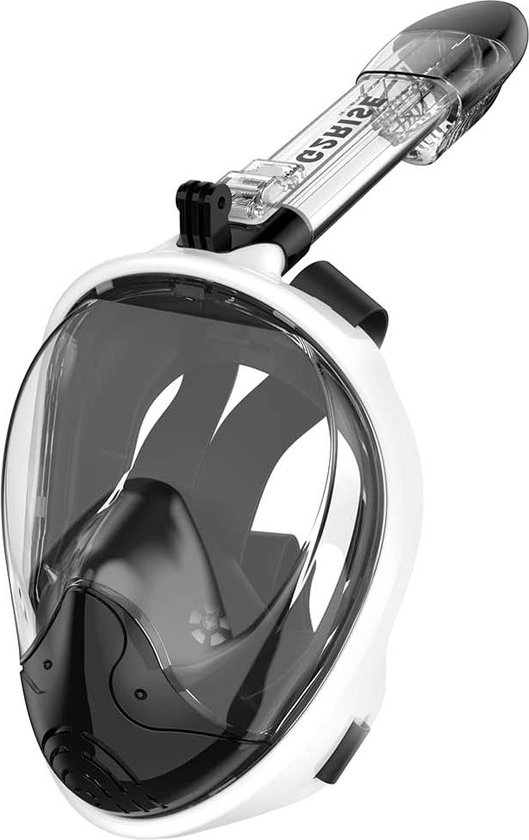 Masque De Plongée Avec Tuba - Supérieur Sec, Anti-Buée - Support Caméra Intégré - Noir - 5