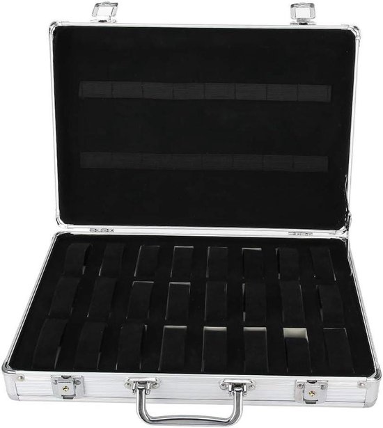 24 Slot PU Lederen Afsluitbare Horloge Opbergdozen, 24 Roosters 24 Slot PU Lederen Afsluitbare Horloge Opbergdozen, 24 Roosters