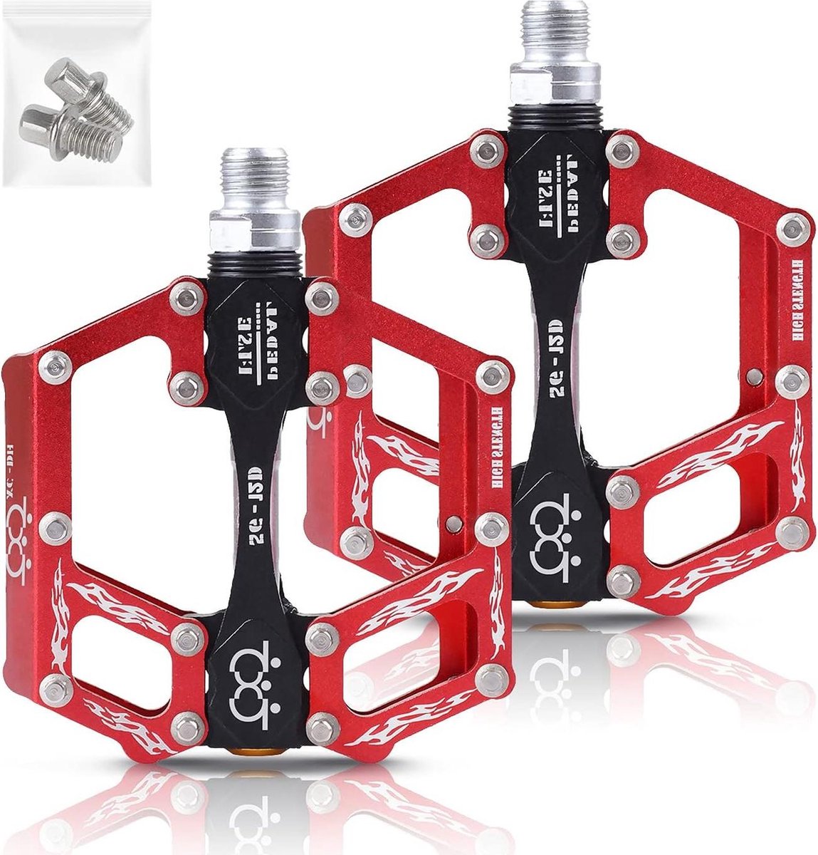 Aluminium Pedalen met Verzegelde Lager voor Road-Mountain-BMX Fietsen met Anti-slip - 9/16 inch
