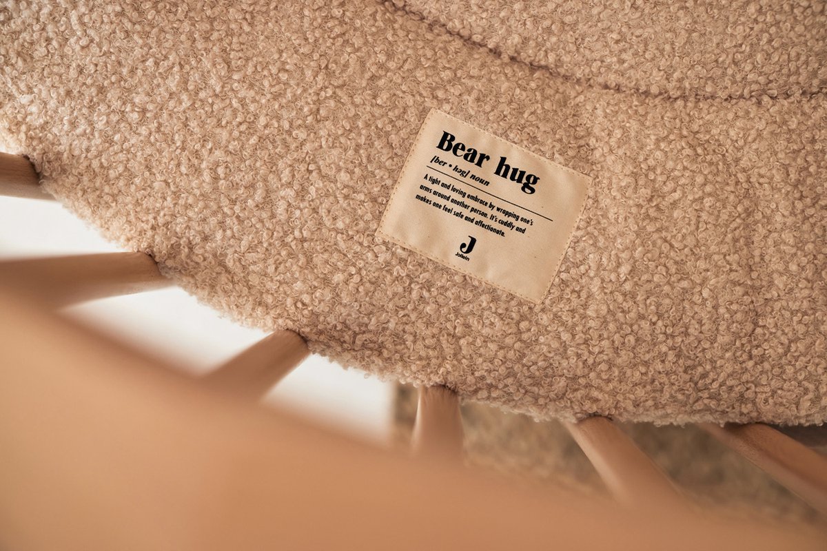 Jollein Boxkleed - 95cm - Rond - Speelkleed Baby - Boucle - Naturel – foto 3