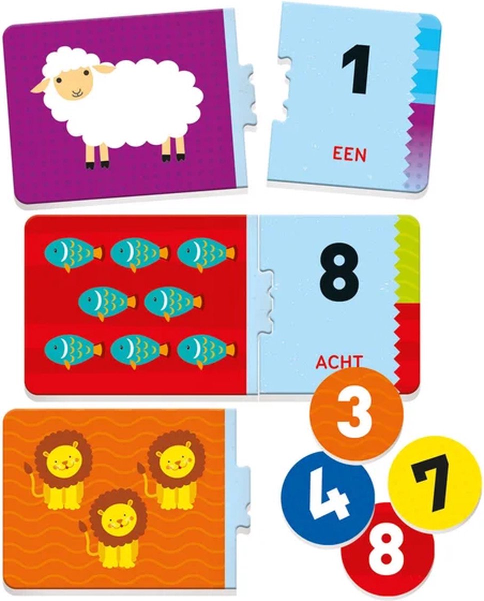 Clementoni - Leren tellen - Voelbare cijfers - Dieren tellen - Alleen of samen spelen - Educatief Speelgoed - 3-5 jaar — afbeelding 4