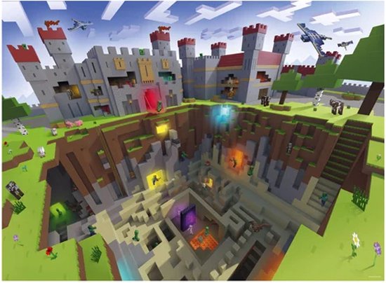 Ravensburger puzzel Minecraft Cutaway - Legpuzzel - 300 XXL stukjes