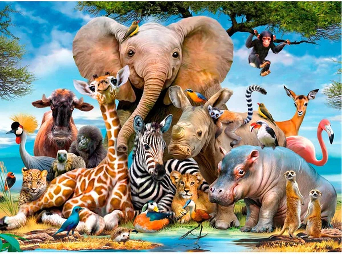 Ravensburger puzzel Afrikaanse vrienden - Legpuzzel - 300 stukjes — afbeelding 3