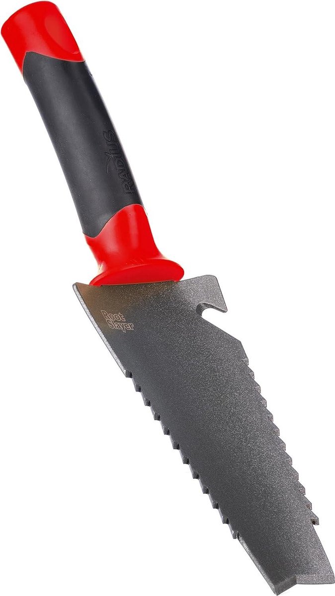 Root Slayer Carbon Staal Hand Schop en Halster Rood Ideaal voor Tuinieren van Radius Garden