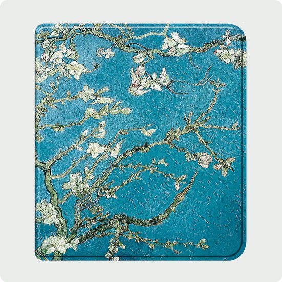 Hoes Geschikt voor Kobo Libra Colour Hoesje Bookcase Cover Hoes - Hoesje Geschikt voor Kobo Libra Colour Hoes Cover Case - Bloesem van GadgetBay — afbeelding 5
