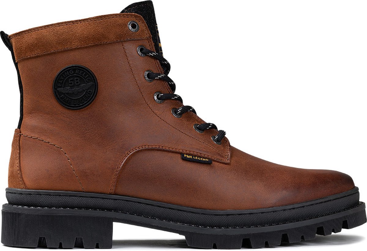 PME Legend - Heren Veterschoenen Lexingter Cognac - Bruin - Maat 47