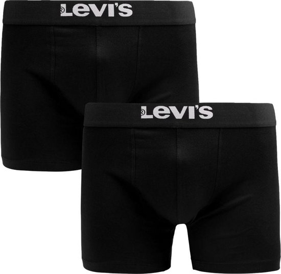 Levi's Lange short - 2 Pack 005 Black - maat M (M) - Heren Volwassenen - Katoen/elastaan- 701222842-005-M