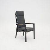 Levy stacking chair teak armrest