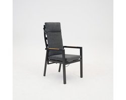 Levy stacking chair teak armrest
