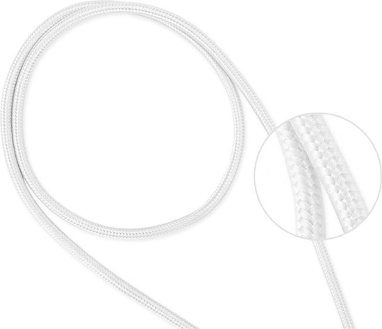 2x Câble Micro USB vers USB A Nylon Tressé Argent Blanc - 1 mètre - Câble de Charge pour Asus Zenfone GO ZB552KL / GO ZB551KL