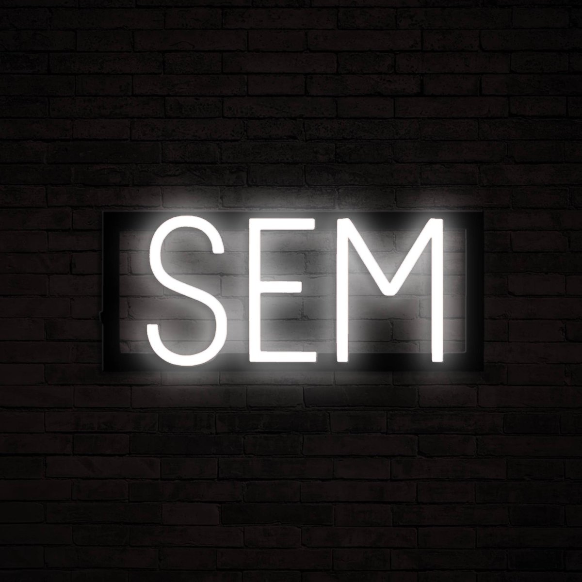 SEM - Neon LED Lamp Kinderkamer | SpellBrite | 35,09 x 16 cm | 6 Dimstanden & 8 Lichtanima