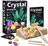 Mineralen opgravingsset voor kinderen met edelstenen