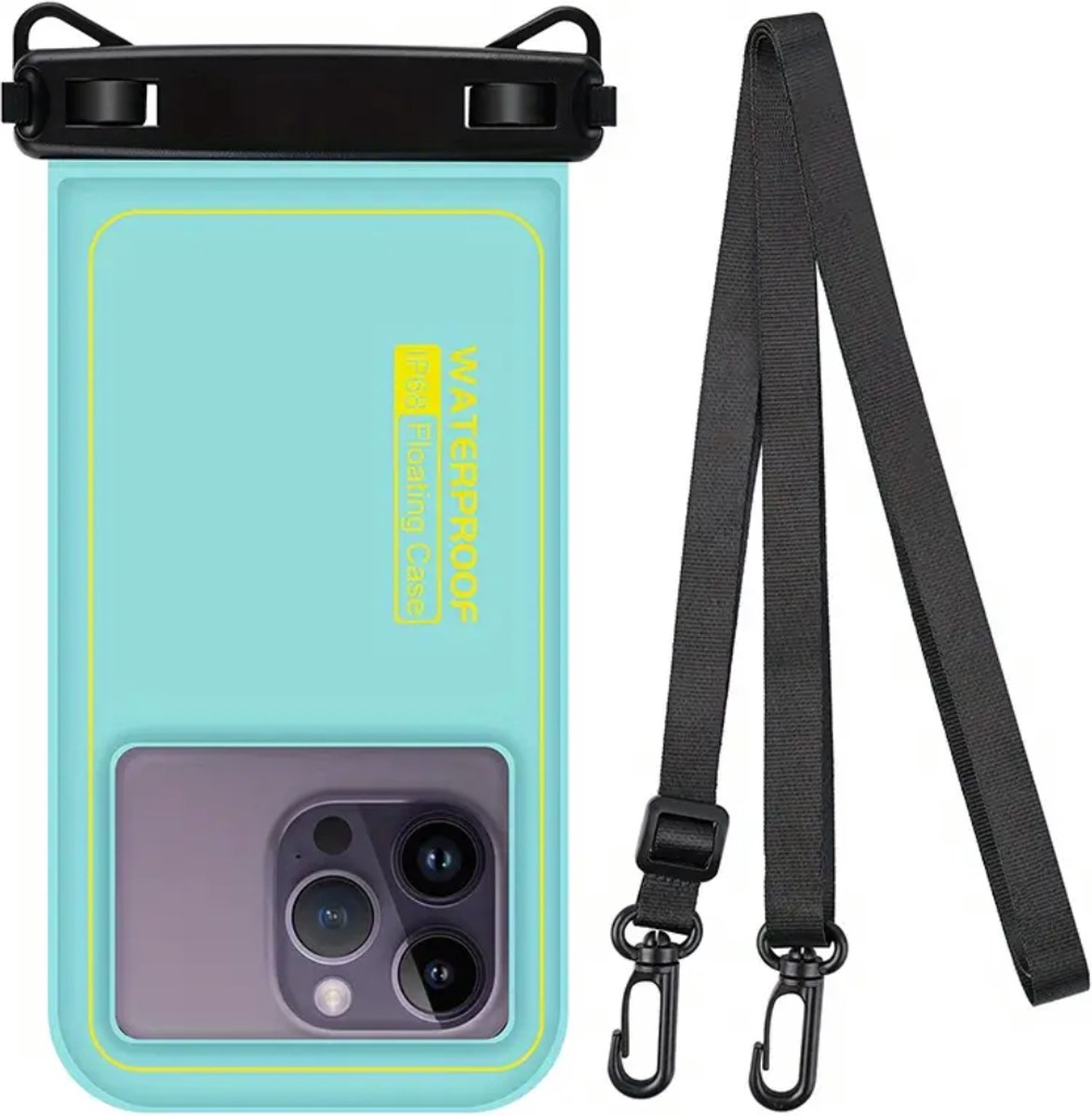 Livano Waterdichte Telefoonhoesjes - Waterdicht Telefoonzakje - Waterproof Festival Opbergtasje - Documententasje - Waterbestendig - Blauw