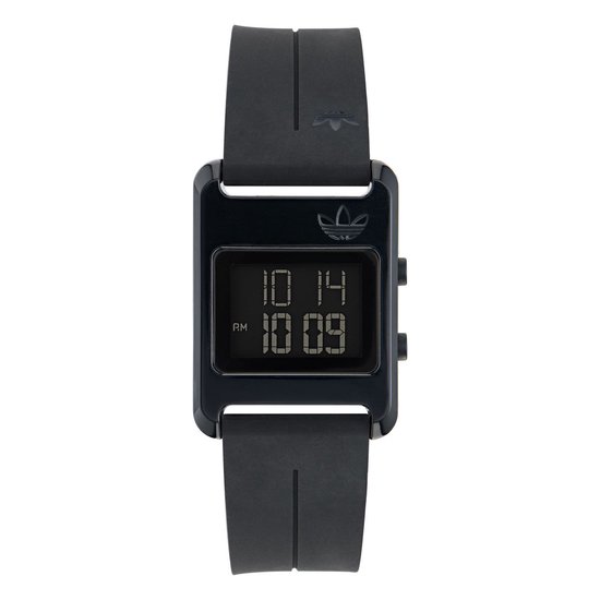 Adidas Originals Retro Pop Digital AOST23568 Horloge - Siliconen - Zwart - Ø 31 mm