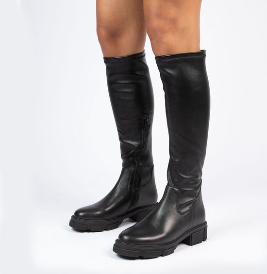 Leren Laarzen Zwarte Laars Dames Leren Dames Laarsjes Leren