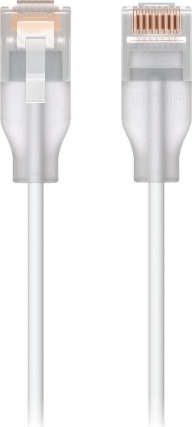 Ubiquiti UACC-Cable-Patch-EL-0,15 MW-24, 0 m, Cat6, RJ-45, RJ-45, Translucide, Blanc