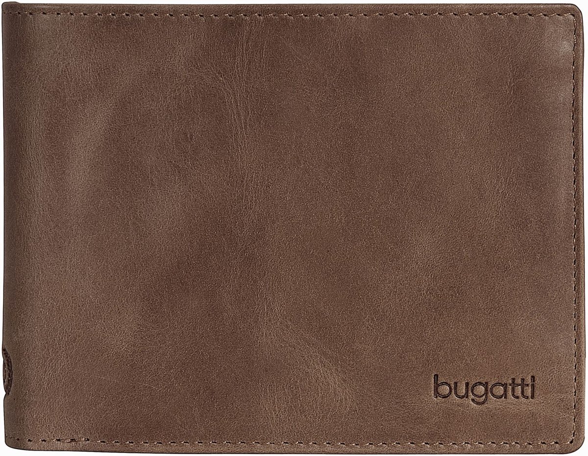 Bugatti Volo portemonnee leer 12 cm - Jongens - Horizontaal - braun